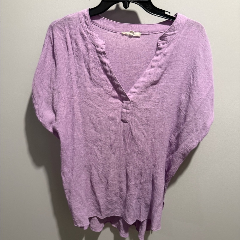 Twenty Lilac V-Neck Blouse